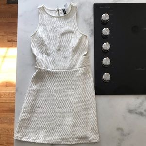 DIVIDED white party dress